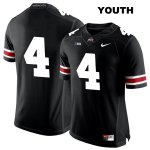 Youth NCAA Ohio State Buckeyes Jordan Fuller #4 College Stitched No Name Authentic Nike White Number Black Football Jersey OX20U04BN